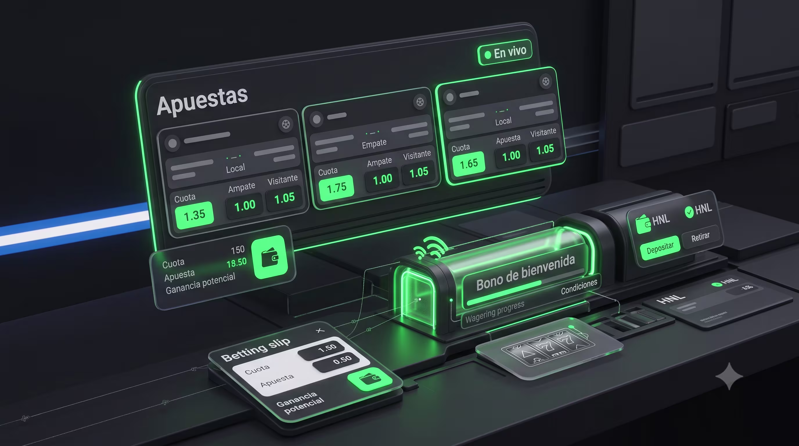 Sección de bonos y promociones de Pin Up Bet